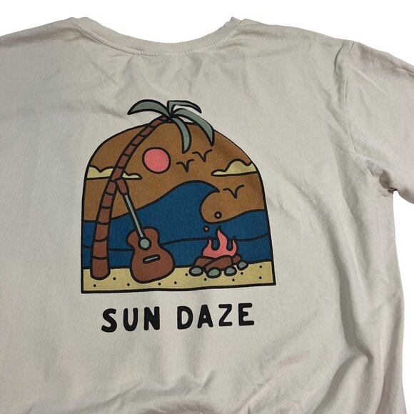 Passenger women's sweatshirt XL cream beige Sun Daze recycled cotton sweater - Picture 10 of 10